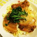 ラビスター's cooksnap of when they made 豚肉の照り焼き丼.