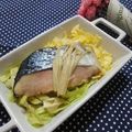 メルティローズ's cooksnap of when they made レンジで♪白菜鮭のぽん酢がけ.