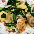 クックXIVCPO☆'s cooksnap of when they made 鶏むね肉と小松菜の炒めもの.