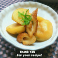 inyako's cooksnap of when they made 竹輪とじゃがいもの簡単味付け炒め♪.