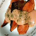 ｸﾏﾋﾟ's cooksnap of when they made 鮭のムニエル☆さっぱりオーロラソースで♪.