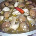 kasan's cooksnap of when they made お家でバル☆牡蠣とマッシュのアヒージョ☆.