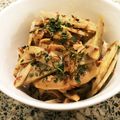 Faiza's cooksnap of when they made ごぼうとベーコンのクミンバター醤油炒め.