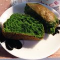 しまっち0213's cooksnap of when they made HMで。卵なしほうれん草のケーキ.