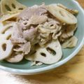 そらてんママ's cooksnap of when they made 豚バラと蓮根の甘辛炒め♪.