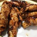 choco03's cooksnap of when they made 油揚げと豚肉のくるくる巻き.