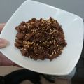 ＊★yuki★＊'s cooksnap of when they made 簡単常備！甘辛ごま肉そぼろ。お弁当にも。.