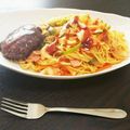 ＊るー＊'s cooksnap of when they made ハンバーグパスタ.