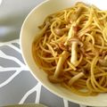 peaなっつ's cooksnap of when they made たっぷりきのことベーコンの和風パスタ.