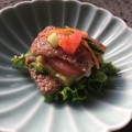 パピーまま's cooksnap of when they made 焼き茄子と牛ソテーのミルフィーユ風.