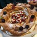 ＊＊Elliiy＊＊'s cooksnap of when they made HMで簡単♡シューケーキのXmasリース.