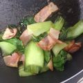 りくたんたたん's cooksnap of when they made ベーコンとチンゲン菜の柚子こしょう炒め.
