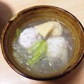 ミッキー8139's cooksnap of when they made 白菜と鶏つくねの食べるスープ☆.