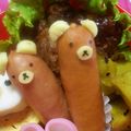 いちごゆか's cooksnap of when they made くまさんウインナぁ〜　＊キャラ弁＊.