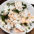 り～んごりんご's cooksnap of when they made 生からでも簡単磯香るほっこり鮭わかめご飯.