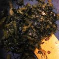 ＊もこ＊もこ＊'s cooksnap of when they made 母の味！高菜のごま油炒め♪.