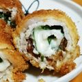 らら7's cooksnap of when they made 梅大葉チーズのとろけるロールカツ♪.