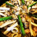 ペコちゃんの娘's cooksnap of when they made スペインの素で本格フライパンパエリア♪.
