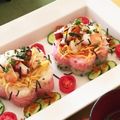 父とかあちゃん's cooksnap of when they made ひなまつり*簡単ひしもちちらし寿司.