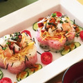 父とかあちゃん's cooksnap of when they made ひなまつり*簡単ひしもちちらし寿司.