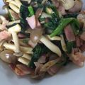 maxg's cooksnap of when they made ほうれん草とベーコンの香味炒め.