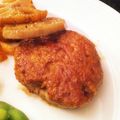イギリスで和食's cooksnap of when they made 照り焼きチキンハンバーグ.