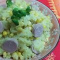 七色ワクチン's cooksnap of when they made ソーセージ♡コーンと一緒に♡ポテサラin.