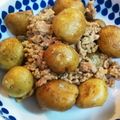 たにたーに's cooksnap of when they made ジャガイモのカレーそぼろ煮.