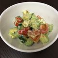 emityu's cooksnap of when they made アボカド、トマト、きゅうりのサラダ.
