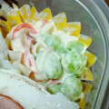 NTHママ's cooksnap of when they made 枝豆とかにかまのわさびマヨ和え～お弁当.
