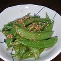 無題ちゃん's cooksnap of when they made 簡単！旬のスナップエンドウでごま和え.