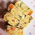 チャンかのん's cooksnap of when they made 離乳食完了期〜納豆と野菜のふわふわ卵焼き.