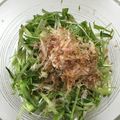 nunuko38's cooksnap of when they made 水菜とかつおぶしの梅ドレサラダ.