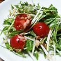 クック53BFM0☆'s cooksnap of when they made 水菜とミニトマトのサラダ.