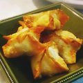 からあげパーティー's cooksnap of when they made カニカマとクリームチーズの揚げワンタン.