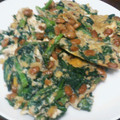 ひなたこやき's cooksnap of when they made 春菊、納豆と卵のからし炒め.