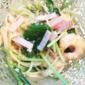 miffuu's cooksnap of when they made ✿エビと水菜と卵の❀春雨サラダ✿.
