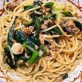 マカリル's cooksnap of when they made あっ!という間!サバ缶で絶品♡和風パスタ.