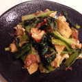 aoinao's cooksnap of when they made かつお節香る♪小松菜と油あげの炒め煮.