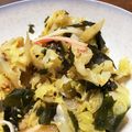 塩田ロシオ's cooksnap of when they made キャベツとワカメの中華風サラダ.