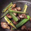 Hanachan13's cooksnap of when they made 【農家のレシピ】オクラと砂ずりの炒め物.