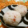 赤い電話's cooksnap of when they made 梅ゴマおにぎり.