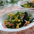 まろんかふぇ's cooksnap of when they made お弁当用に♡ほうれん草とハムコーンソテー.