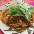 マルルル's cooksnap of when they made 簡単セロリ入りナポリタン.
