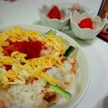 ＊アベリ＊'s cooksnap of when they made 市販の素で簡単ちらし寿司ケーキ！.