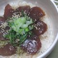 ☆おまめ☆'s cooksnap of when they made 超簡単☆最後まで飽きないマグロの漬け丼♡.