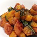 OBMSN's cooksnap of when they made 簡単！かぼちゃとウインナーソテー.