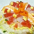 ウィンナ's cooksnap of when they made 簡単なのに豪華☆ちらし寿司ケーキ.