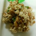 あちちょ's cooksnap of when they made 納豆とミンチの生姜炒め.