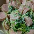 一期一代's cooksnap of when they made かいわれ大根と魚肉ソーセージで簡単.
